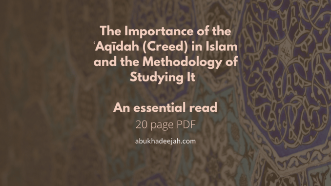 Importance of the Creed